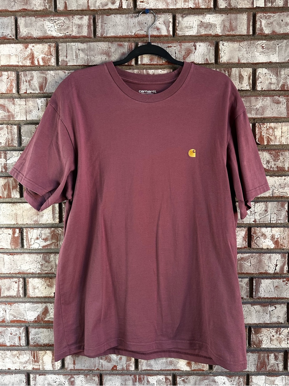 Carhartt WIP T-Shirt Burgundy Size Large
